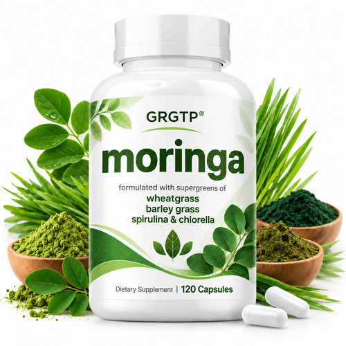 Moringa capsules wheatgrass - -,